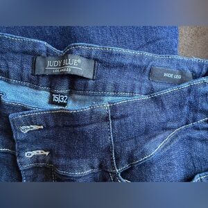 Judy Blue Dark Blue Wide Leg Jeans